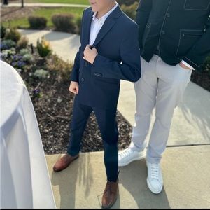 BOYS TWO PIECE NAVY SUIT